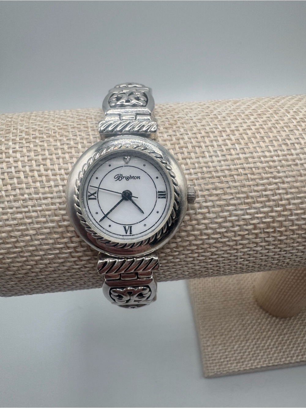 Brighton Silver and Gold-Tone Women's Bracelet Watch
